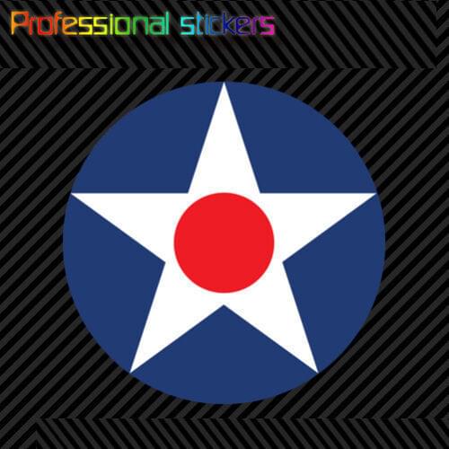 USAAC Roundel Sticker Die Cut Decal United States Army Air Corp 1919-1942 Stickers for Motos, Cars, Laptops, Phone