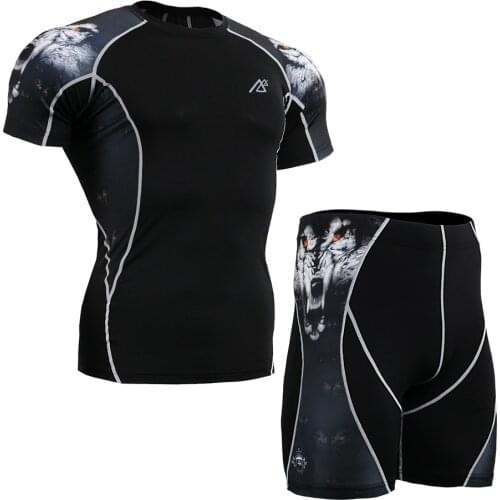 New Mens Sport Underwear Wear Under Running Short Sleeved Tight Shorts T-shirt Athletic Tight Leggings Briefs