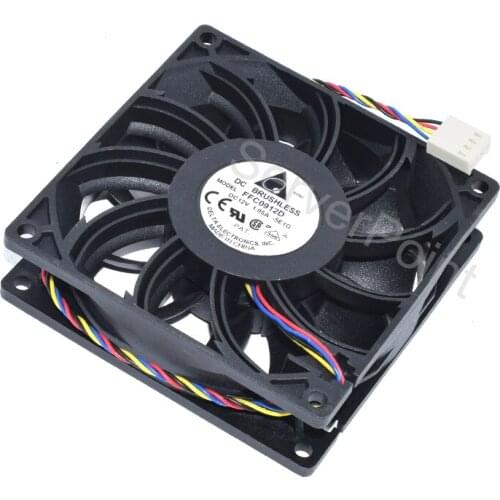 NEW FFC0912D DC 12V 1.05A 4-Pin 90x90x25mm Server Square Cooling Fan