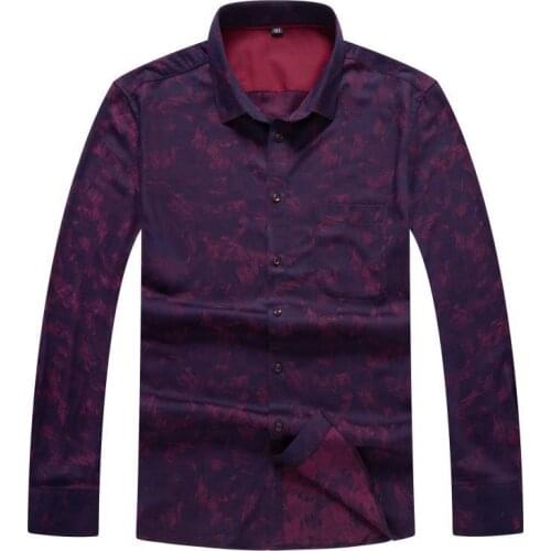 New 8XL 7XL 6XL Mens Casual Shirts Office Long Sleeve Fashion Brand High Quality Wholesale Male Luxury Army Dress Shirts