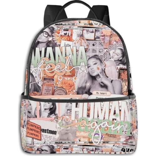 Ariana Grande printing school backpack Large-capacity orthopedic schoolbag for boys girls Laptop backpacks teen school bags