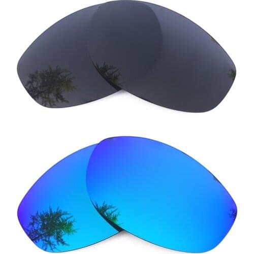 Black & Ice Blue Mirrored Polarized Replacement Lenses for X Metal XX Frame 100% UVA & UVB