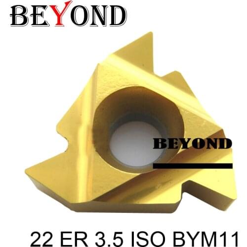 BEYOND 22ER ISO 22 ER 3.5/4.0/4.5/5.0/5.5/6.0 ISO carbide inserts for lathe cutter thread turning tool holder SER SER2020 SNL
