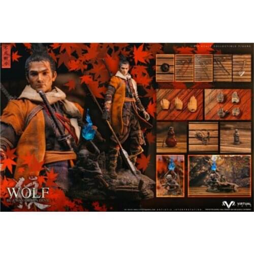 IN STOCK VTS TOYS VM-030DX 1/6 The Wolf of Ashina Cut Undead Action Figure Toy For Collection
