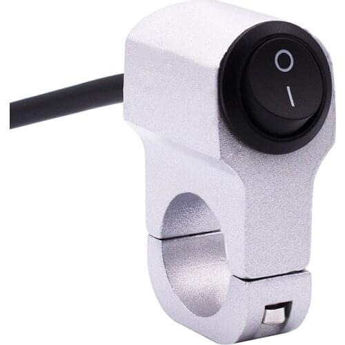 Motorcycle aluminum alloy handlebar waterproof switch modified handlebar does not reset with lock headlight switch