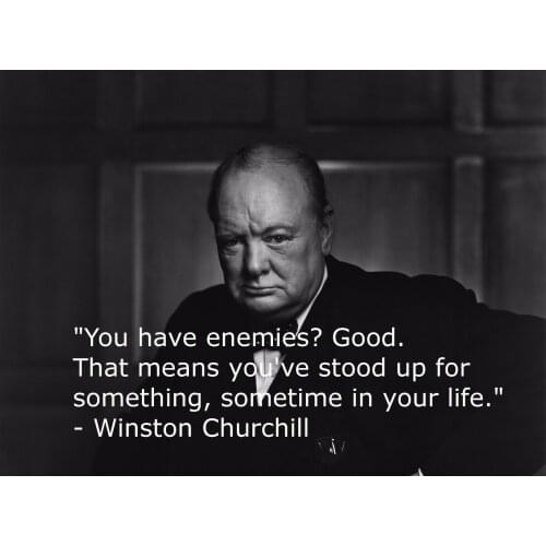 Winston Churchill Quote Art Silk Poster Print 24x36inch