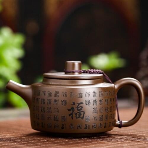 Yixing Zisha Tea Kettle Handmade Purple Sand Teapot Household Kung Fu Tea Pots up Porcelain Clay Teaware