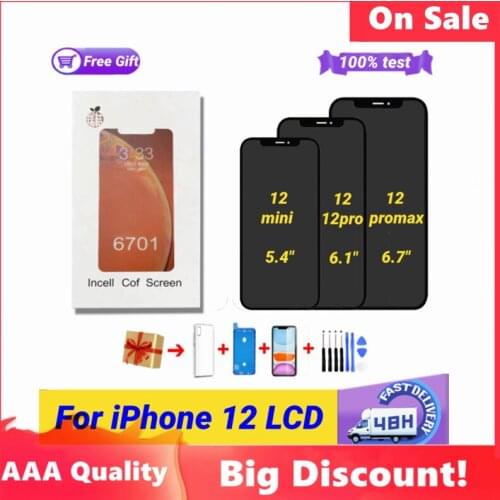 LCD Pantalla INCELL For iPhone 12 12mini 12Pro 12PRO Max Lcd Replacement Screen Display Digitizer For iPhone12 LCD Assembly Gift