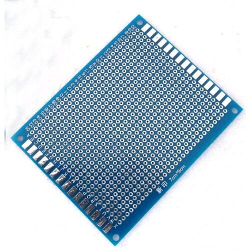 10pcs 7x9 cm FR-4 2.54mm Double Side Prototype PCB Printed Circuit Board PCB soldering board Protoboard For Arduino DIY