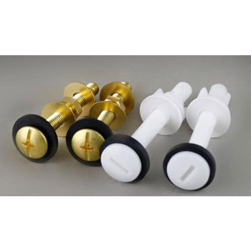 2PCS Water Tank Fixed Screw Accessories Sitting Toilet Split Connect Screws Plastic/Brass