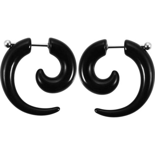 2021 Fashion 2Pcs Acrylic Ear Plug Tunnel Earring Piercing 6mm Ear Stretcher Expander Earlets Gauges Piercing Body Jewelry