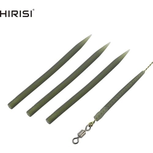 50pcs 2 Sizes Carp Fishing Anti Tangle Sleeves Connect with Hook for Carp Fishing Terminal Tackle Fishing Accessories