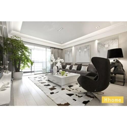 Free shipping 1 square meter 100% natural hand made cow leather wholesale rugs