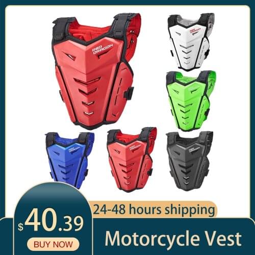 Motorcycle Body Armor Motorcycle Jacket Moto Motocross Vest Off-Road Dirt Bike Protective Gear Vest Back Chest Protector