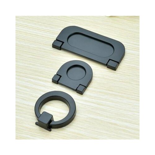 Black Hidden Furniture Handles Zinc Alloy Cabinet Invisible Handle Drawer Wardrobe Door Knobs For Furniture Hardware