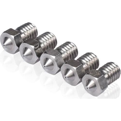 3D Printer Parts V6 Nozzle Extra Nozzle - Stainless Steel Nozzle 0.25mm/0.4mm/0.8mm for 1.75/3.0 filament for 3D printer
