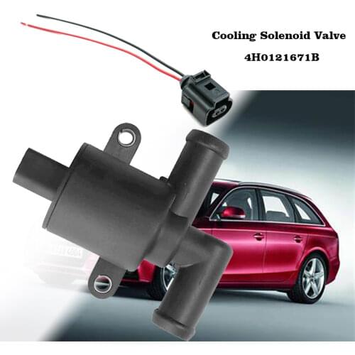 1J0973702 with line new cooling solenoid valve For AUDI A4 A5 A6 C7 A7 A8 Q5 VW Golf 7 Passat B8 4H0121671D 4H0121671B