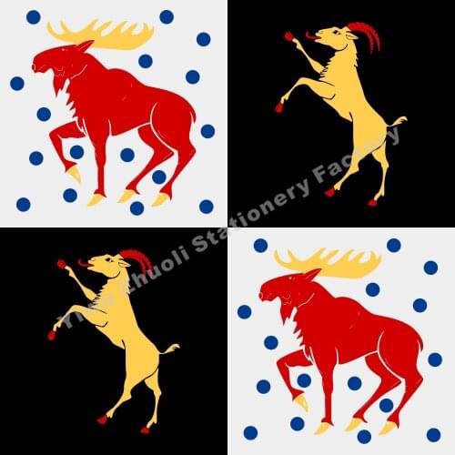 Sweden Gavleborg County Flag 120X120cm (4x4FT) 120g 100D Polyester Double Stitched High Quality Banner Free Shipping