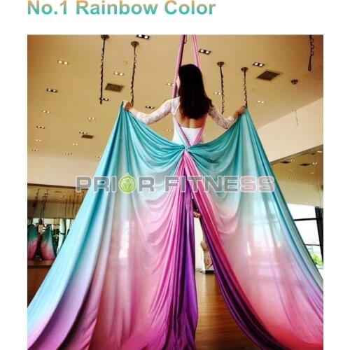 PRIOR FITNESS Aerial Yoga Hammock Fitness High Quality 18Meters 100% Nylon Yoga Fabric By Dance Yoga exercise
