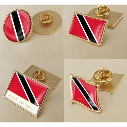 Coat of Arms of Trinidad and Tobago Flag National Emblem Brooch/Badges/Lapel Pins