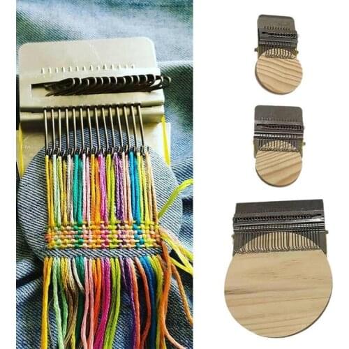 Diy Creative Braiding Patching Machine Hand Knitting Wooden Speed Weve Type Small Loom Tool Stitching And Knitting Loom