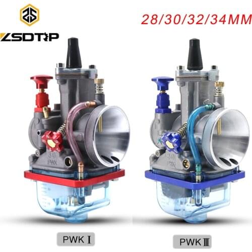 ZSDTRP Motorcycle For Keihin Pwk Carburetor Carburador 28 30 32 34 mm High Speed Refueling 4T PWK Carb Fit 4T 50cc to 300cc