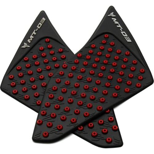 2PCS Motorcycle Anti slip Tank Pad Sticker Knee Grip Traction Side Pads Fit for Yamaha MT-03 2015-2016