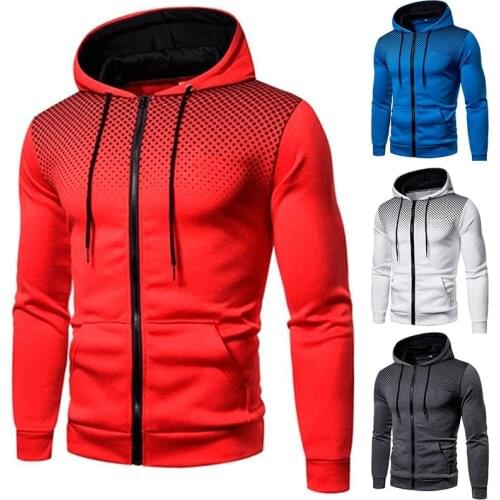 Spring Autumn Hip Hop Zipper Men Hooded Sweatshirt Casual Solid Hoodies Male Brand Streetswear Jackets Red Black Hoody Size 3XL