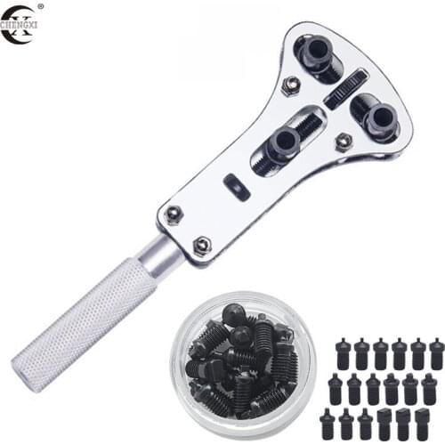 Watch Repair Tools Kit Wrist Watch Case Opener Adjustable Screw Back Remover Wrench Repair Tool Watch Case Opener Wrench Watch