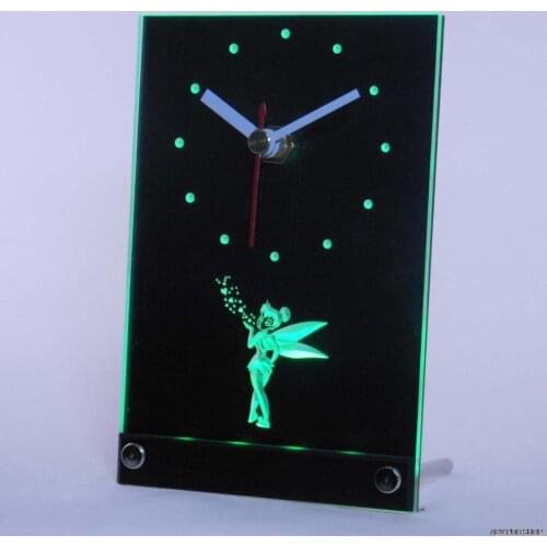 Tnc0222 Tinkerbell Table Desk 3D LED Clock