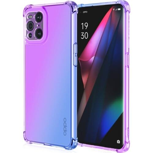 Non-fingerprint TPU Air Bag Case for OPPO Find X3 Pro Realme C20 C21 C17 7i V11 5G A94 A93 A73 4G A72 A53 F19 F17 Cover