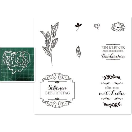 German Metal Cutting Dies and Clear Stamps Stencil For Scrapbook DIY Card Photo Album Embossing Crafts Dies 2021
