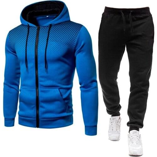 2021 new Autumn and winter Mens Sets hoodies+Pants Harajuku Sport Suits Casual Sweatshirts Tracksuit Brand Sportswear