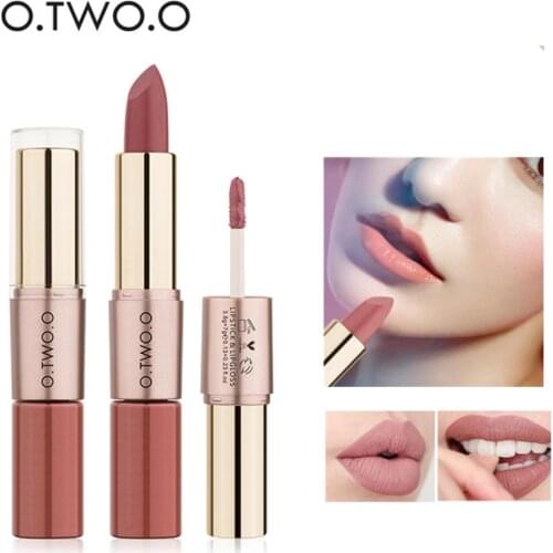 O.TWO.O 12 Colors Makeup Lipstick Lip Gloss Sexy Red Lip Stick Waterproof Moisture Lips Cosmetics Matte Lipsticks