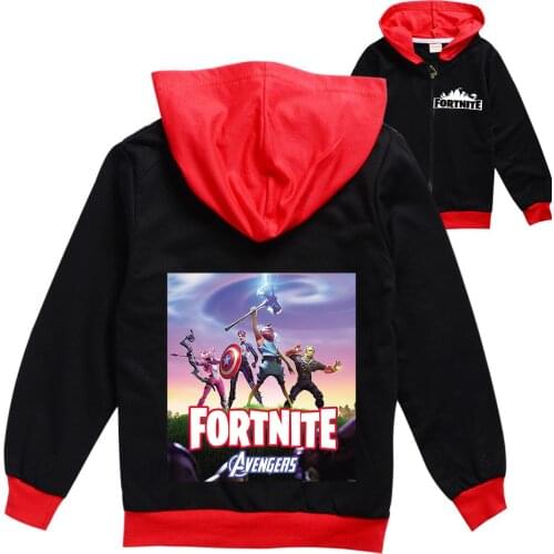 Fortnite Autumn Jacket for Boys Coats Girls Zipper Hoody Kids Baby Girl Clothes Outerwear Child Windbreaker Fashion Jackets
