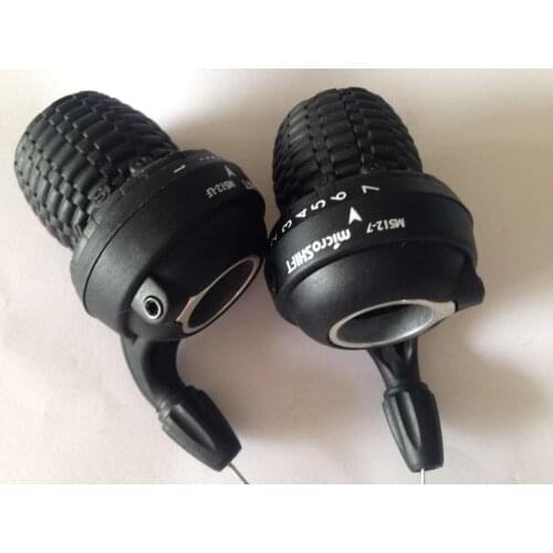 Microshift Twist Grip Gear Shifters Trip 3*7 Speed Twist Shifter Bicycle Bike Shifter Derailleur Compatible for Shimano 21S