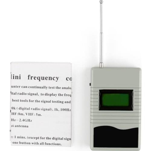 Areyourshop GY560 50Mhz-2.4Ghz Portable Frequency Counter VHF UHF For Two Way Radio GHz LCD Display Frequency Meter Tester