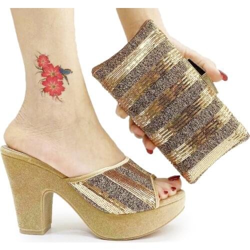 Luxury Brand Geriger Gegallel African Women Shoes with Bag Set Summer Heels and Purse Matching Set Italian Party Shoes Bags