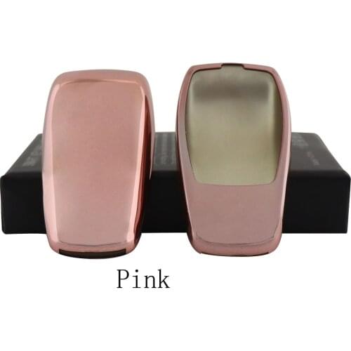 Pink Protective TPU key Case Shell Cover for Mercedes Benz 16-18 E S Class