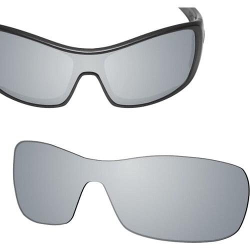 SmartVLT Replacement Lenses Polarized for Oakley Antix Sunglasses - Silver Titanium