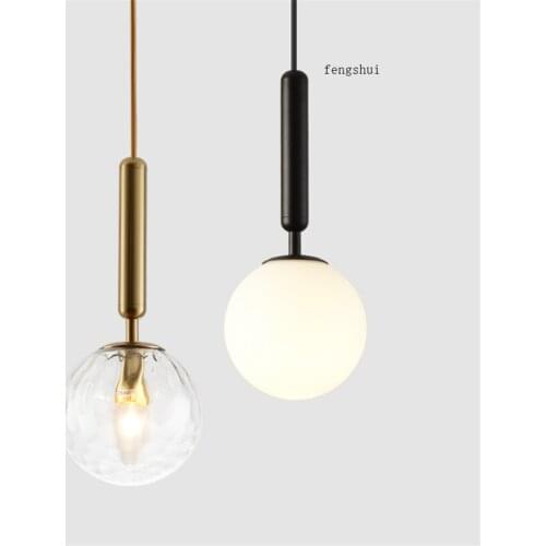 Modern Metal LOFT Glass LED Pendant Lights Lighting Bedroom Restaurant Nordic Interior Decoration Kitchen Fixtures Hanging Lamp