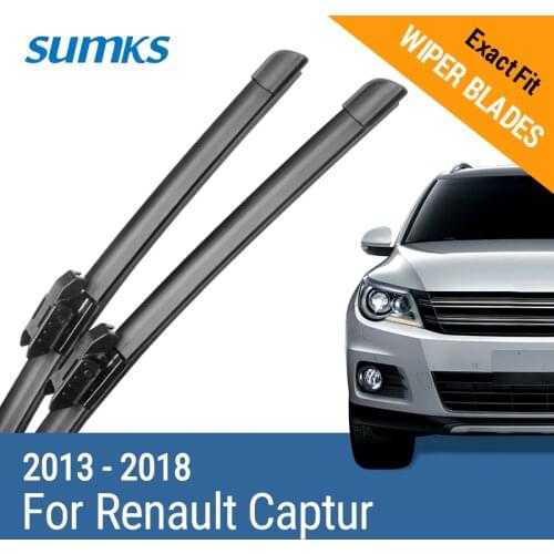 SUMKS Wiper Blades for Renault Captur 26"&16" Fit Bayonet / New Lock Type Arms 2013 2014 2015 2016 2017 2018