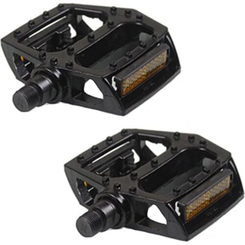 Mountain Road Bicycle MTB Reflective Flat Pedals Aluminum Alloy Bike Replacement U2JB
