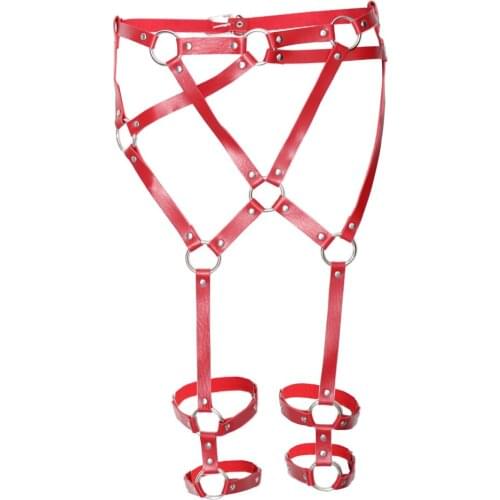 Women Waist Leg Harness Garter Belt High Thigh Stockings Suspender Clubwear