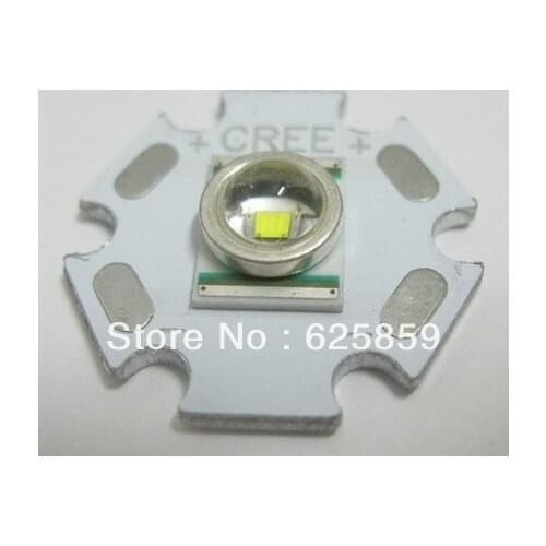 5PCS CREE XRE Q5 LED XLamp cree xr-e Q5 led Cold White 6000k 3W LED Light Emitter with 20mm UFO PCB