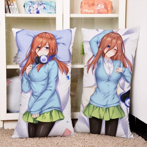 Anime Cartoon Nakano Miku Hugging ectangle Pillow Case Pillow Cover Pilllowcase Cushion Gift