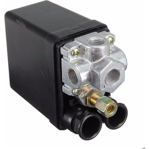 90-120 PSI Air Compressor Parts Pneumatic Switch Valve Air Pump Automatic Switch Pressure Controller 12 Bar 20A 220V 4 Port
