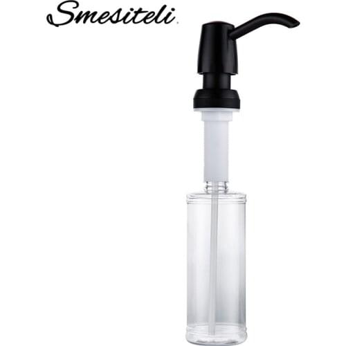 Smesiteli Kitchen Sink Soap Dispenser ORB Black ABS Bottle 320ML 360 Degrees Swivel For Kitchen Sink Replacement Accessories