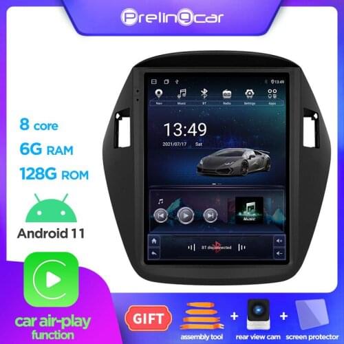 4G LTE android 10 navigation vertical type radio bluetooth stereo player for Hyundai ix35 tucson 2009-15 car multimedia player