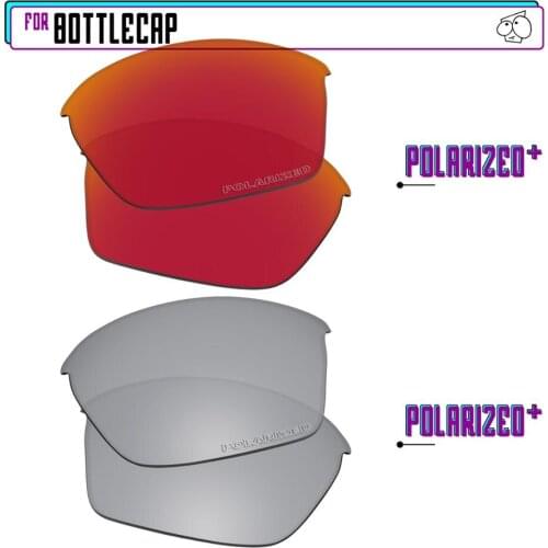 EZReplace Polarized Replacement Lenses for - Oakley Bottlecap Sunglasses - Sir P Plus-RedP Plus